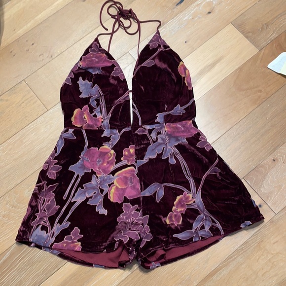 Cotton Candy Pants - Floral romper